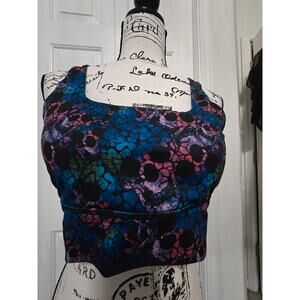 CVG Shattered Skull Sports Bra Size XL EUC